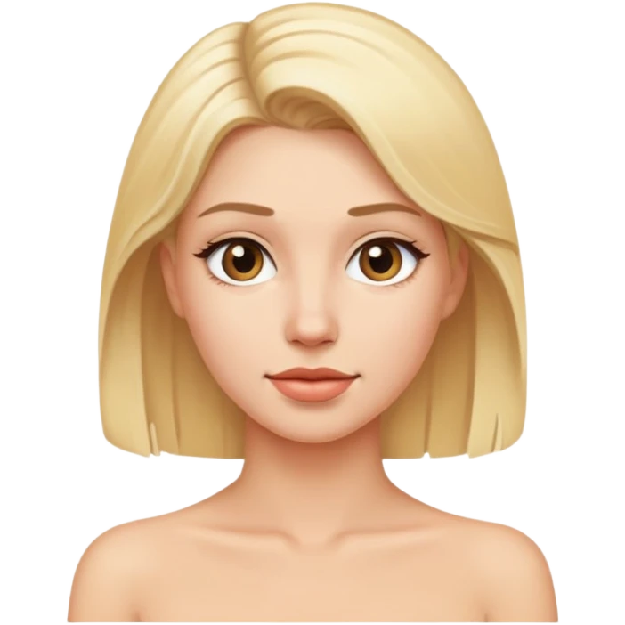 Naked blonde emoji