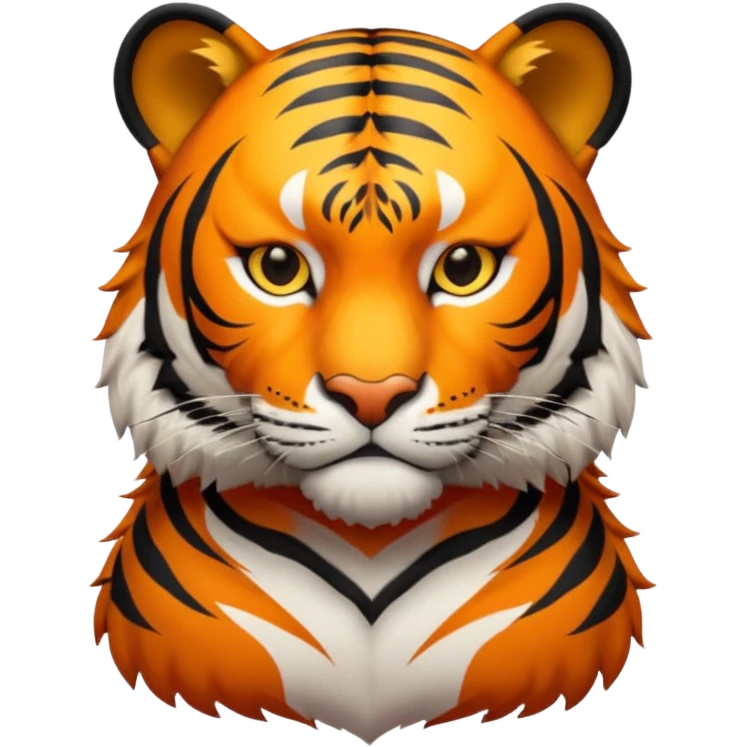 High resolution of a tigar emoji