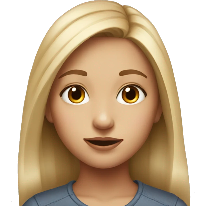 realistic portrait of a girl emoji