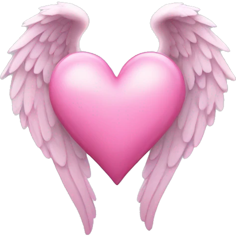 pink angel heart emoji