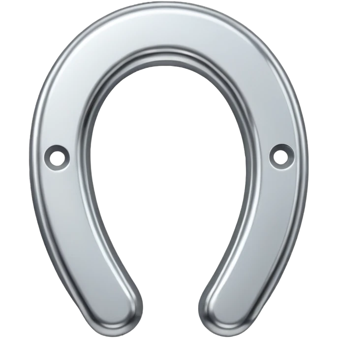 Horse shoe silver emoji