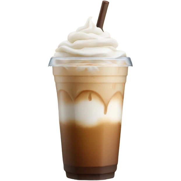 iced latte with milk  emoji