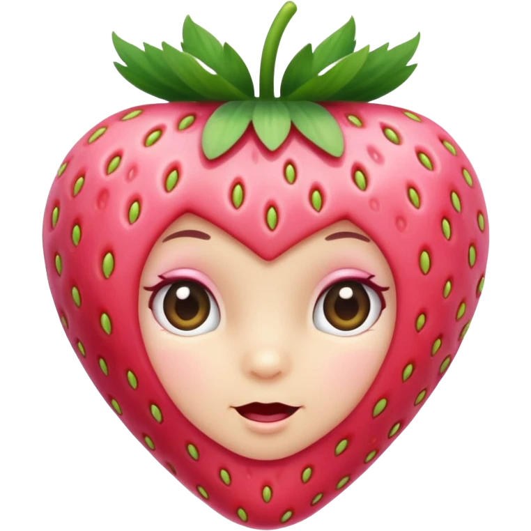I want a baby pink strawberry  emoji