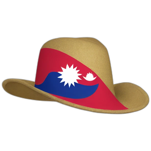 Nepal flag hat emoji
