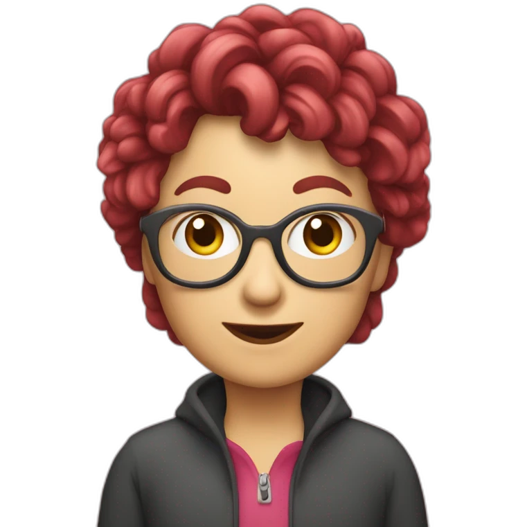 Oma mit kuzen redlocken  emoji