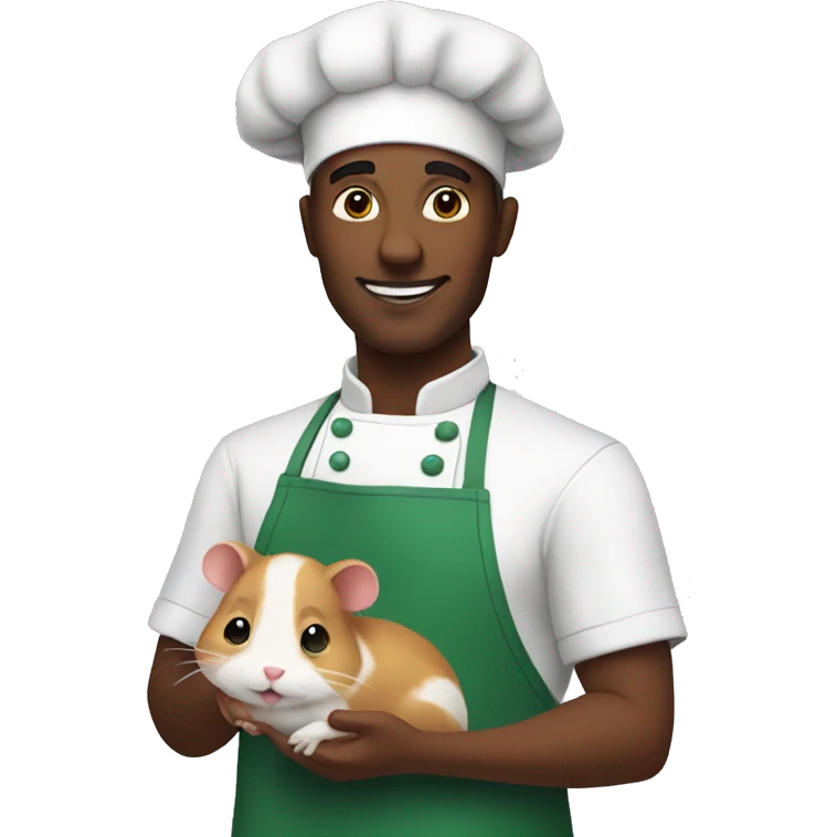 Cook with a hamster emoji