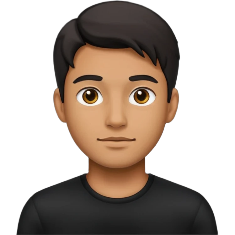 Style man in black  emoji