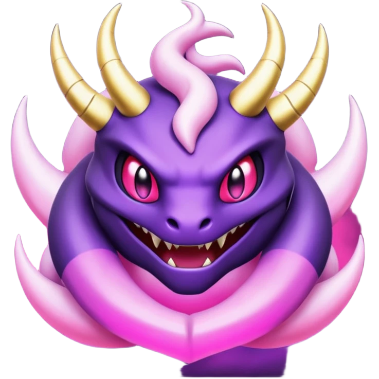 Pokemon legendary purple and pink Giratina emoji