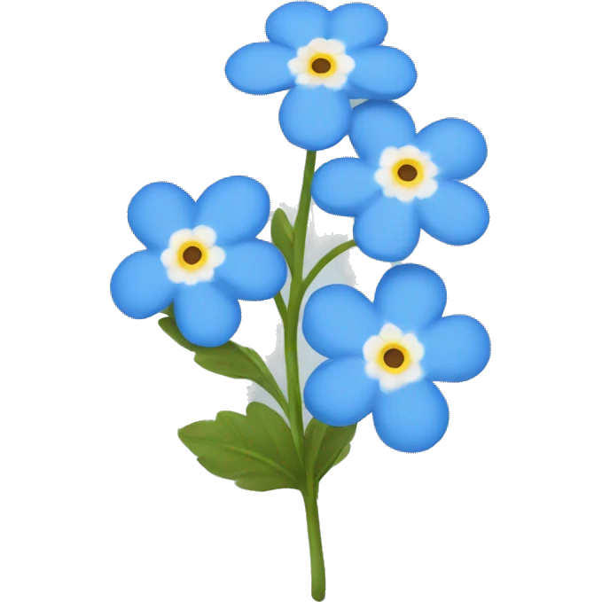 Forget me not emoji