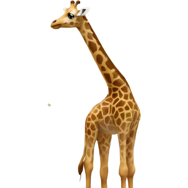 Giraffe standing in front of Eiffel Tower emoji