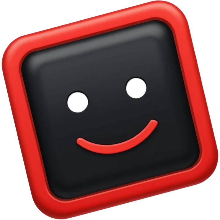 Прямоугольник чёрного цвета с красной обводкой.  Внутри прямоугольника текст "Перерыв" emoji