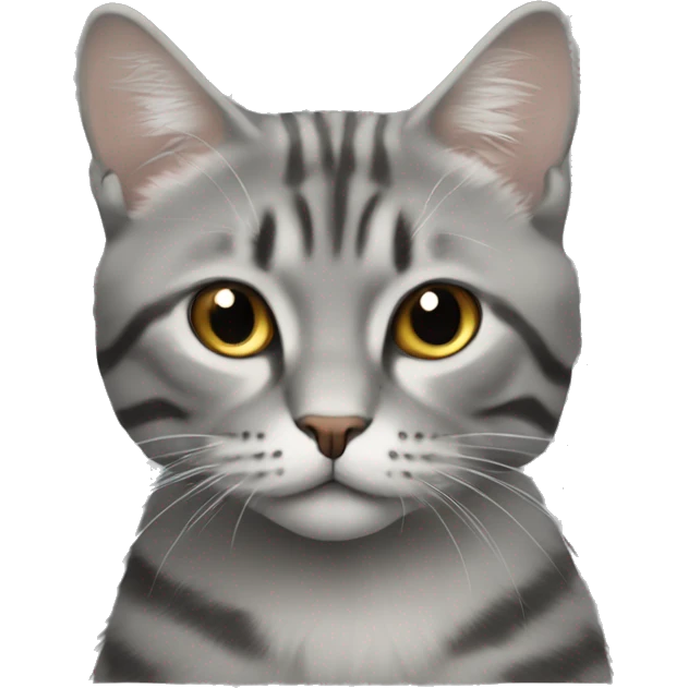 Кот вислоухий серый  emoji