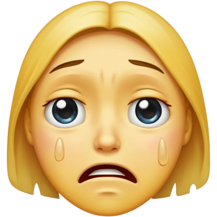 crying face emoji, expressive and clear emoji