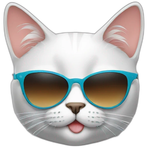 Cat with sunglasses emoji