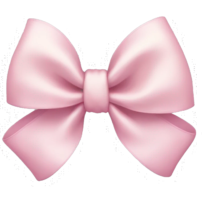 Light pink bow emoji
