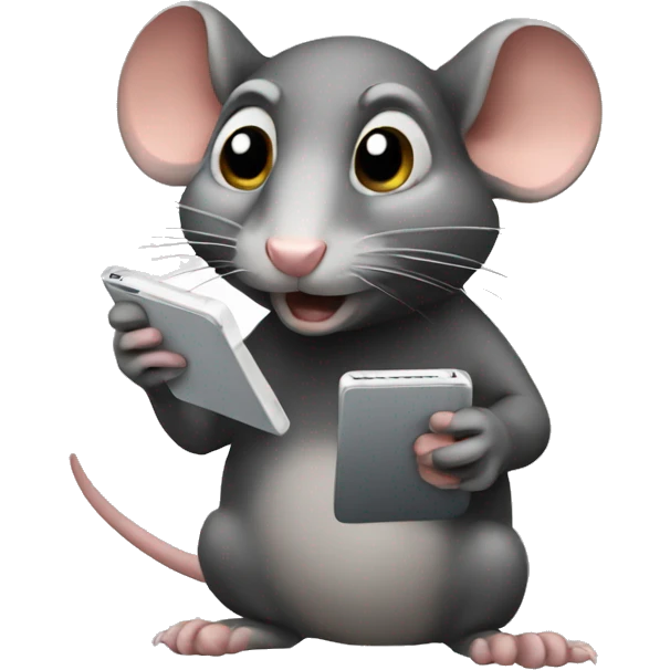 Rat texting emoji