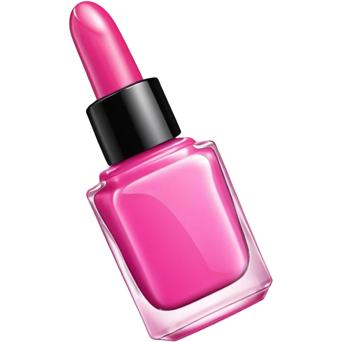 pink nail polish bottle open emoji