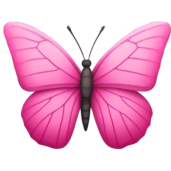 Pink butterfly  emoji