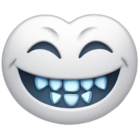 Smile with diamond teeth emoji