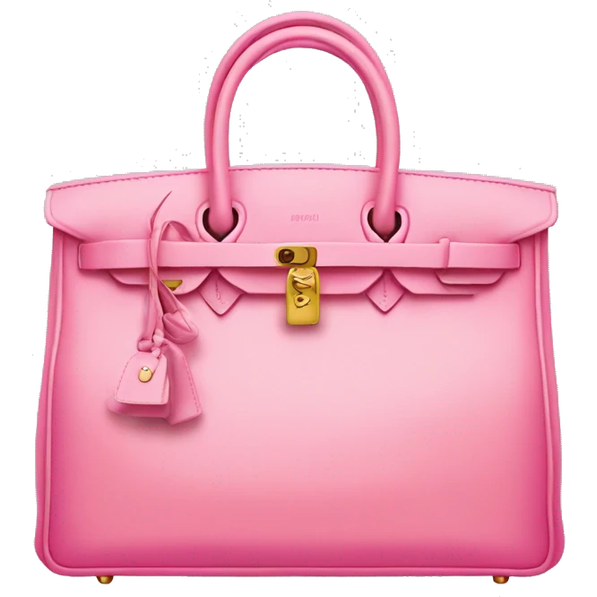 Birkin bag pink emoji