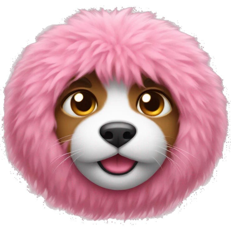 Pink fur emoji