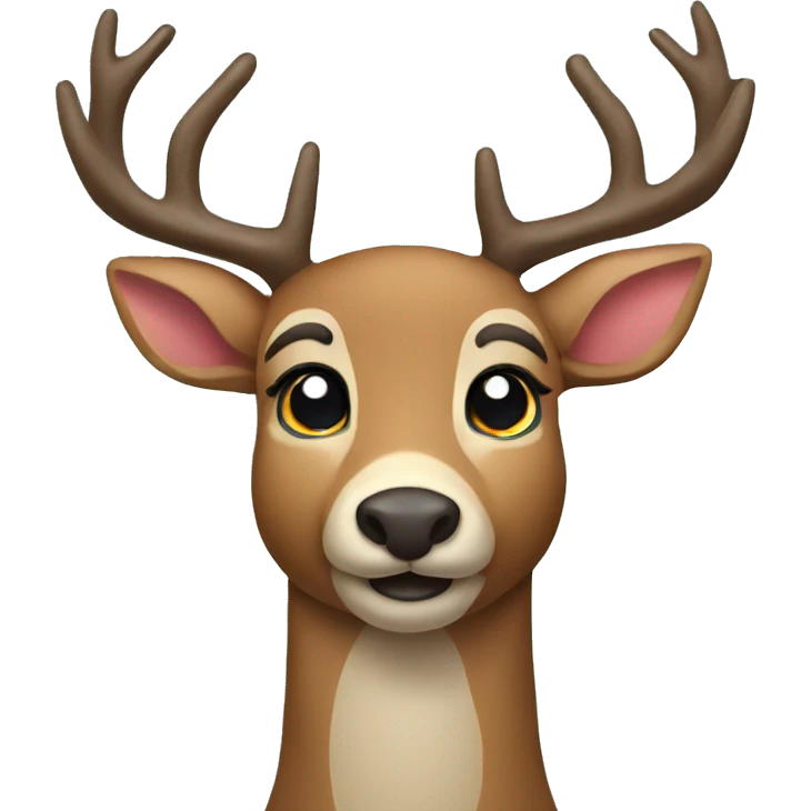 Christmas deer emoji