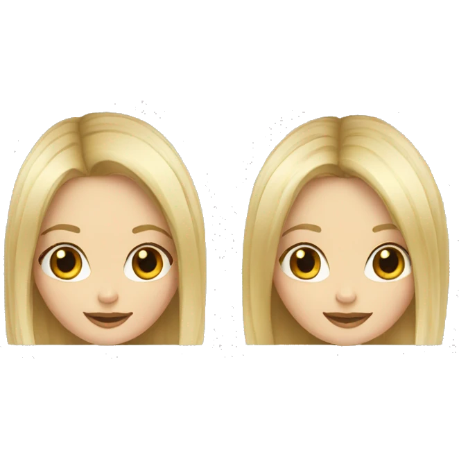 two--girls-best-friends-darkhair-blonde emoji