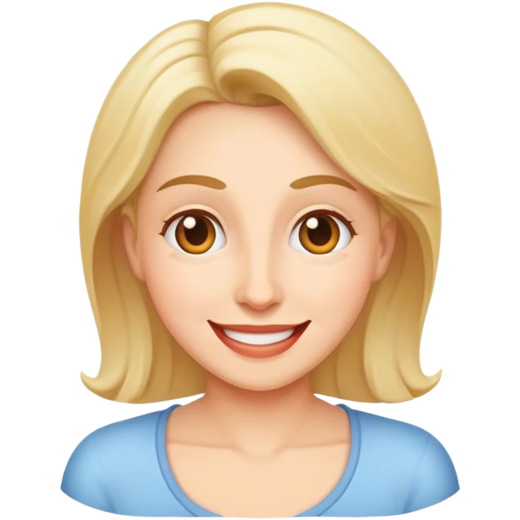 Head of happy mom emoji