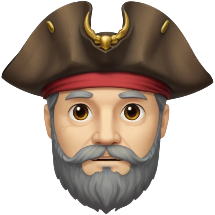 pirate captain bearded emoji