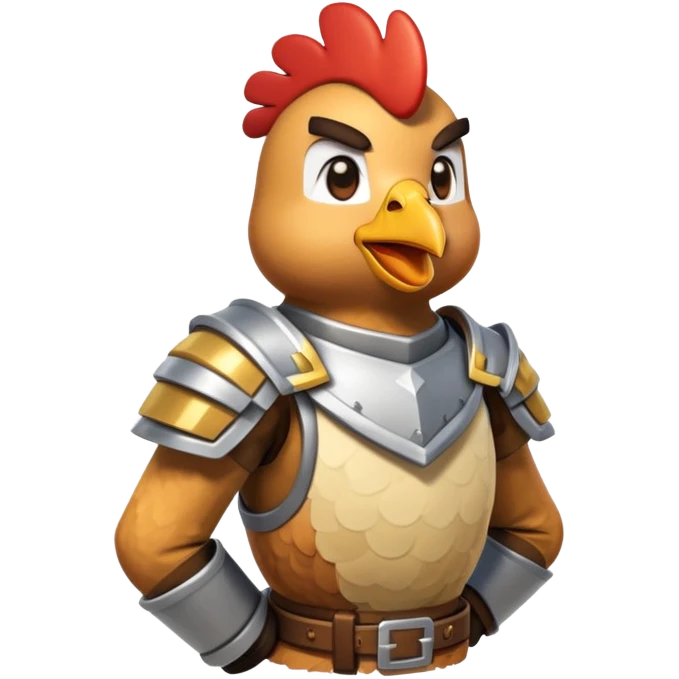 Chicken jockey from Minecraft movie emoji