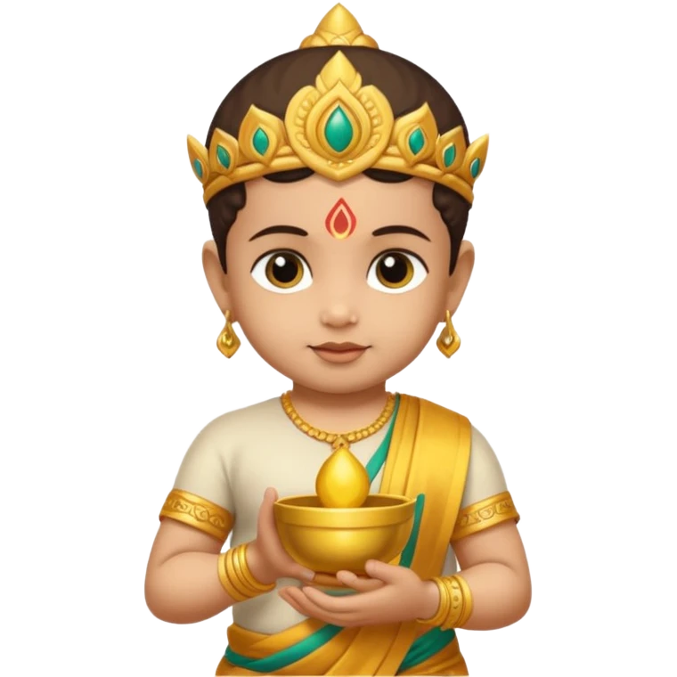 Baby Murugan hand have vel emoji