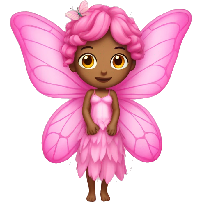 pretty pink butterfly fairy emoji