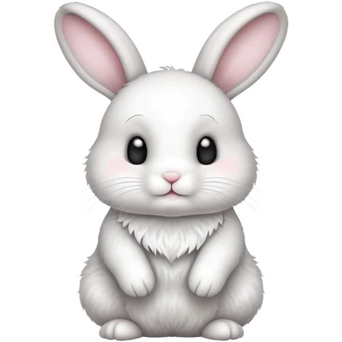 cute bunny rabbit saying buenas noches emoji