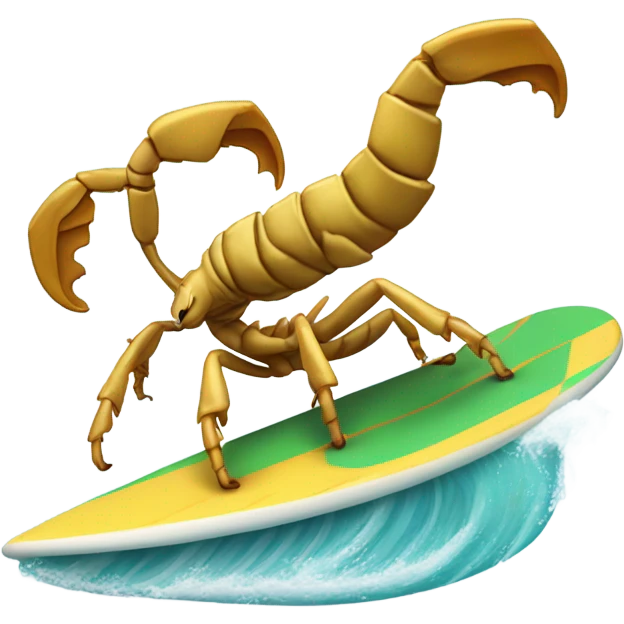 Surfing scorpion emoji