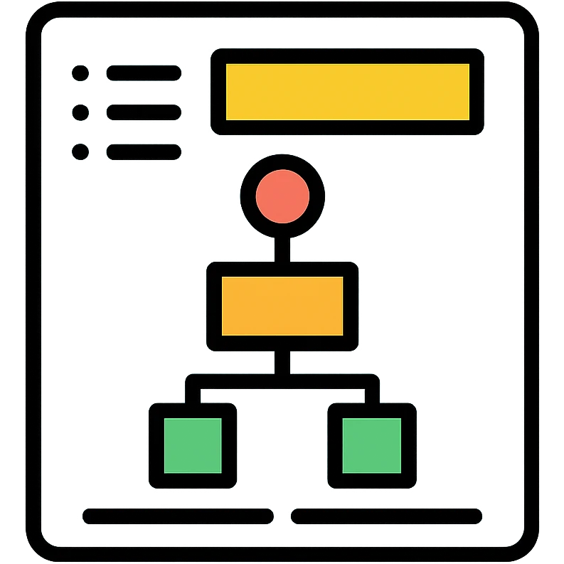 project plan icon with color outline emoji