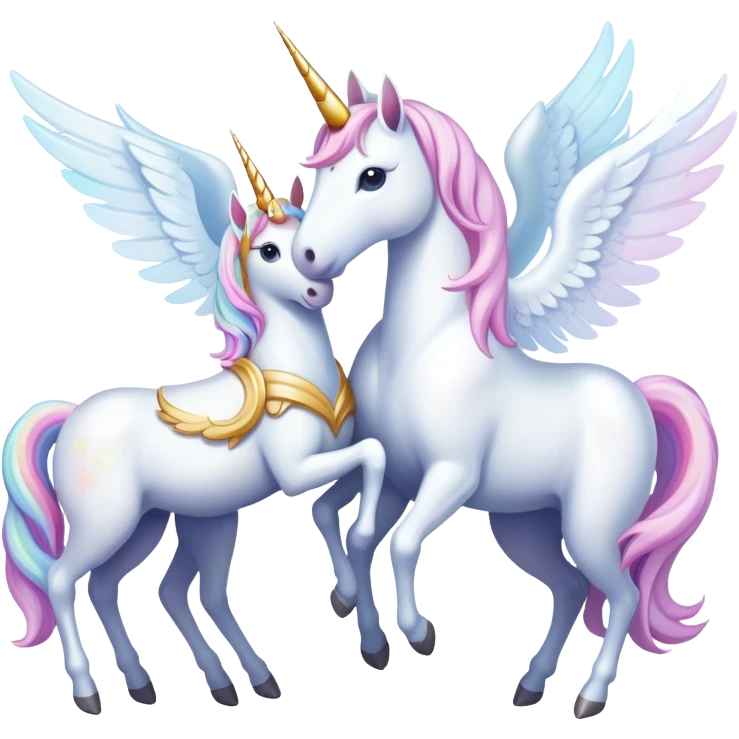 Unicorn and an angel  emoji