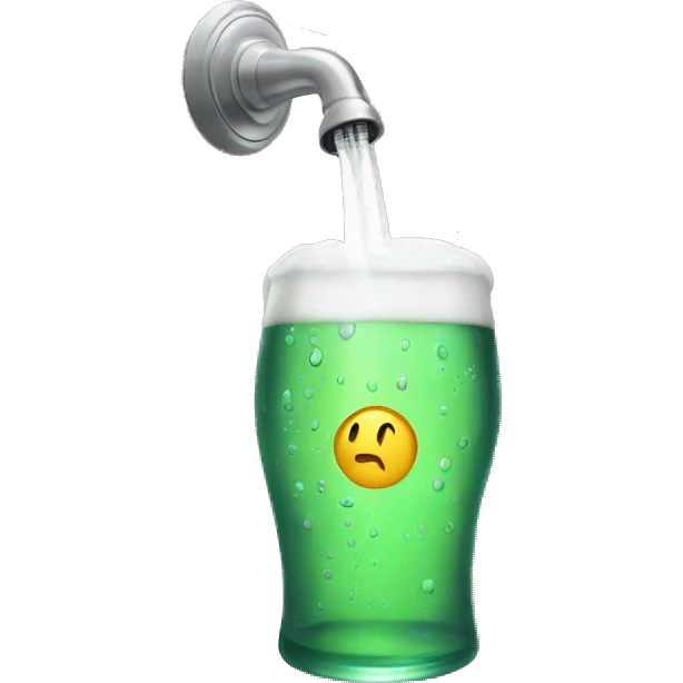 beer in a shower emoji