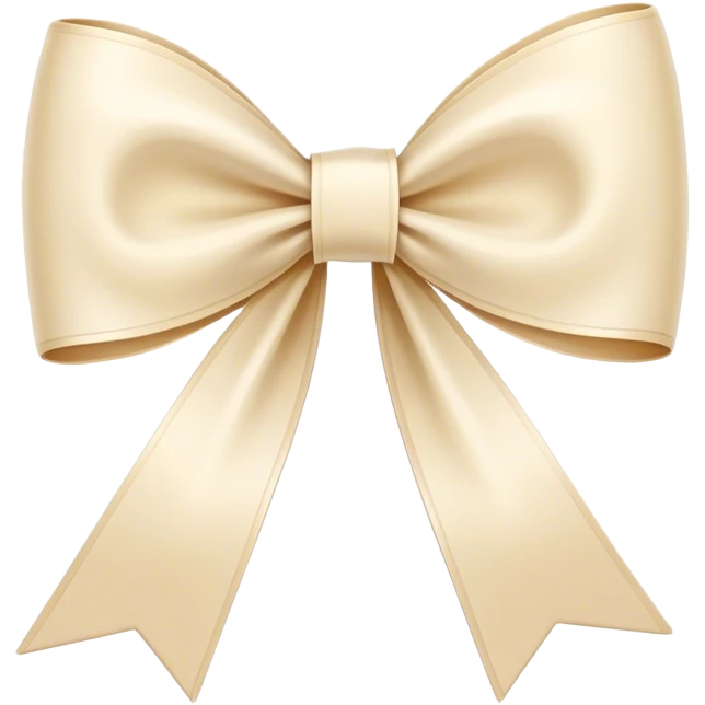 Thin and long ribbon bow emoji
