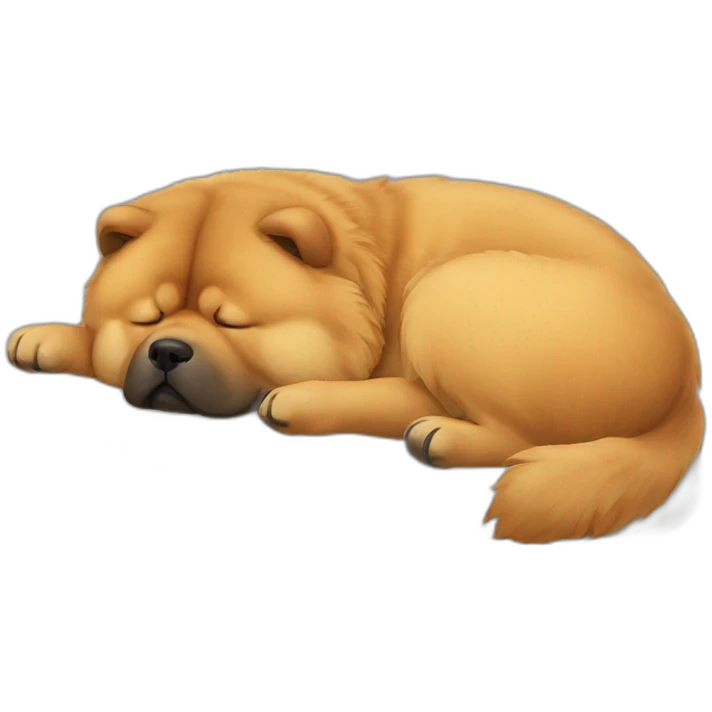 chow chow sleeping emoji