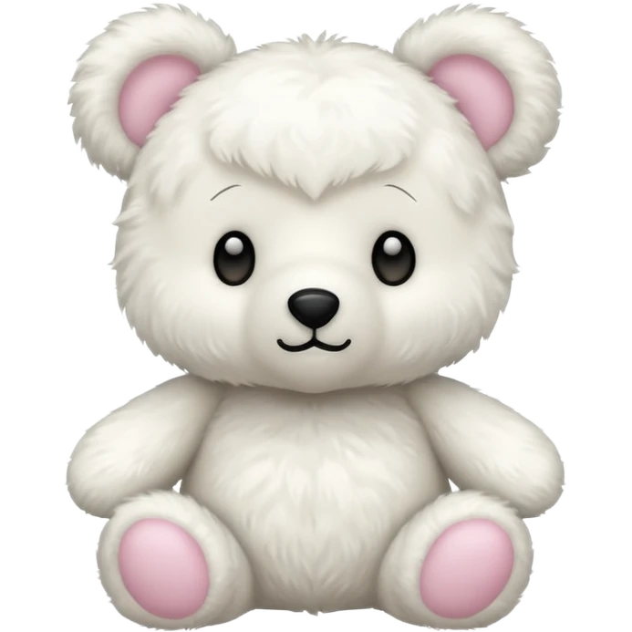 whiteteddy bear  emoji