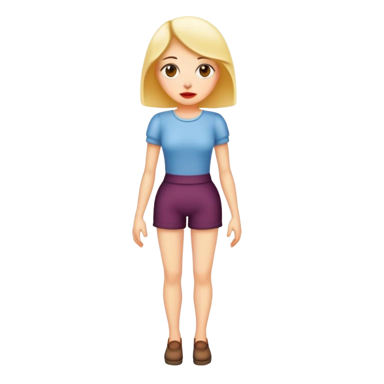 Weird woman full body emoji