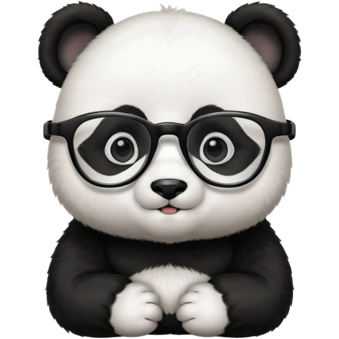 baby Panda with glasses emoji