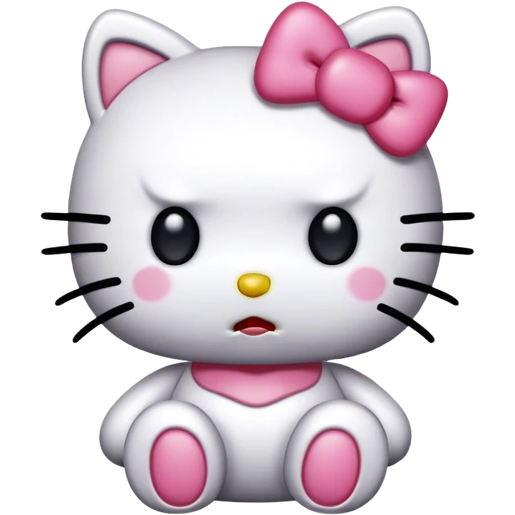 scared hello kitty emoji