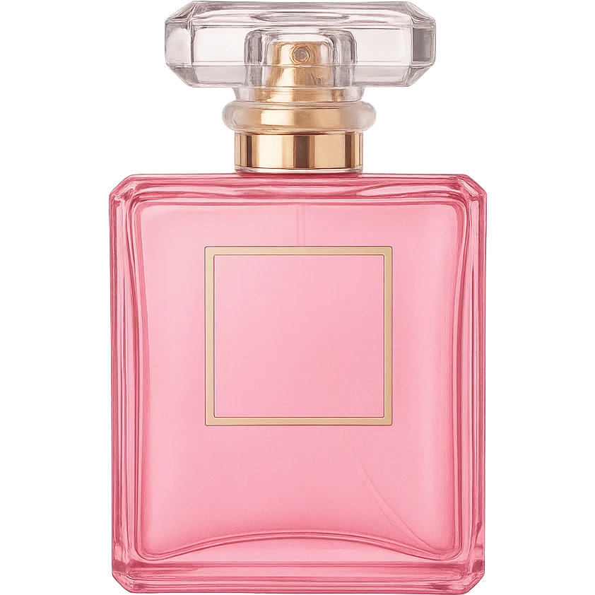 pink perfume bottle, no background emoji