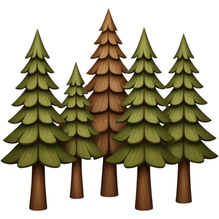 Norwegian wooden trees emoji