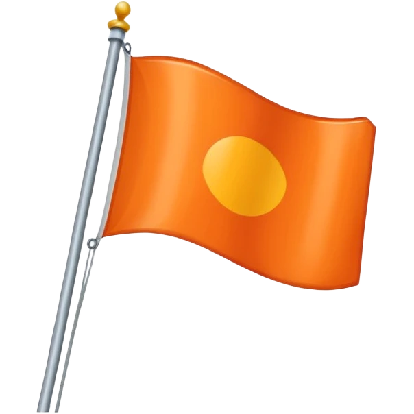a flag with these colours: 🧡 emoji