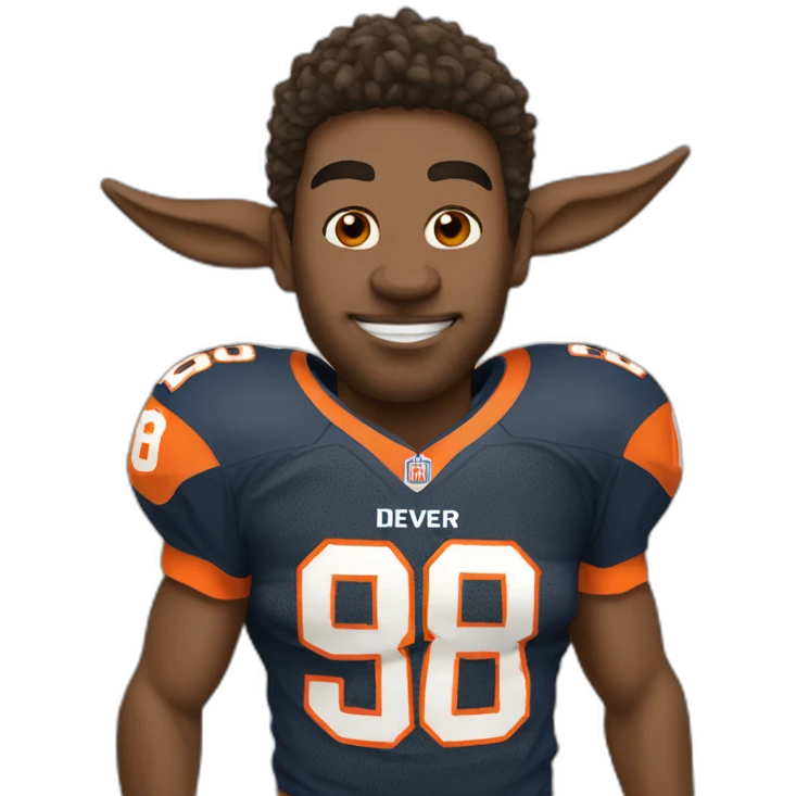 Denver donkey football player emoji