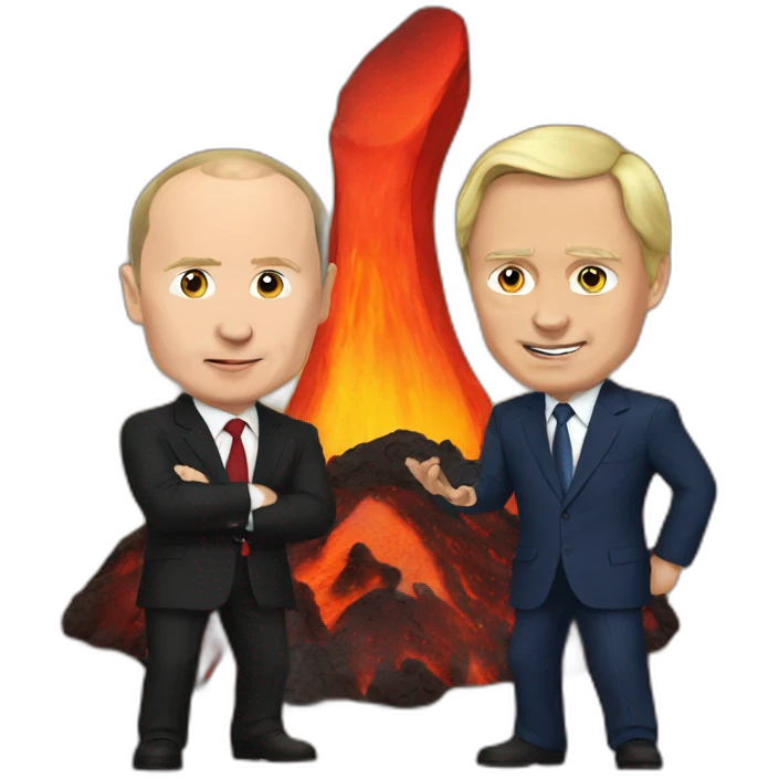 Putin and lava emoji