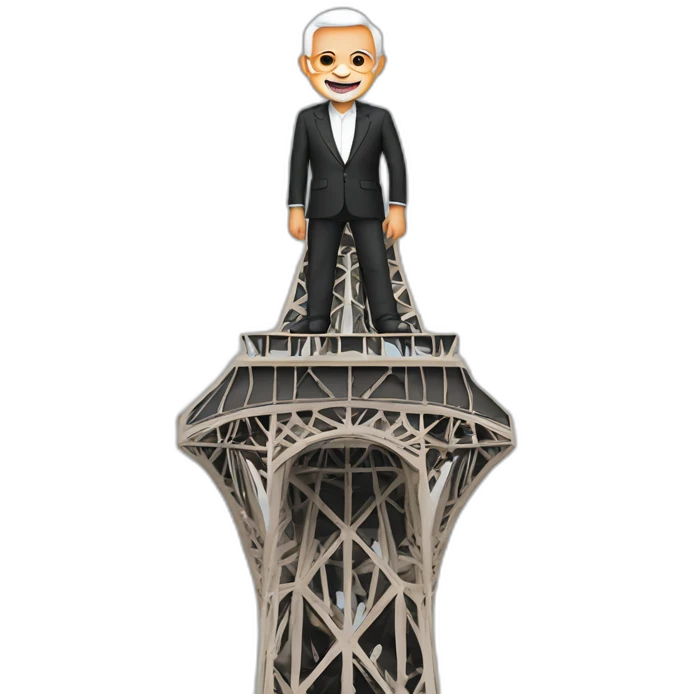 modi on top of eiffel tower emoji