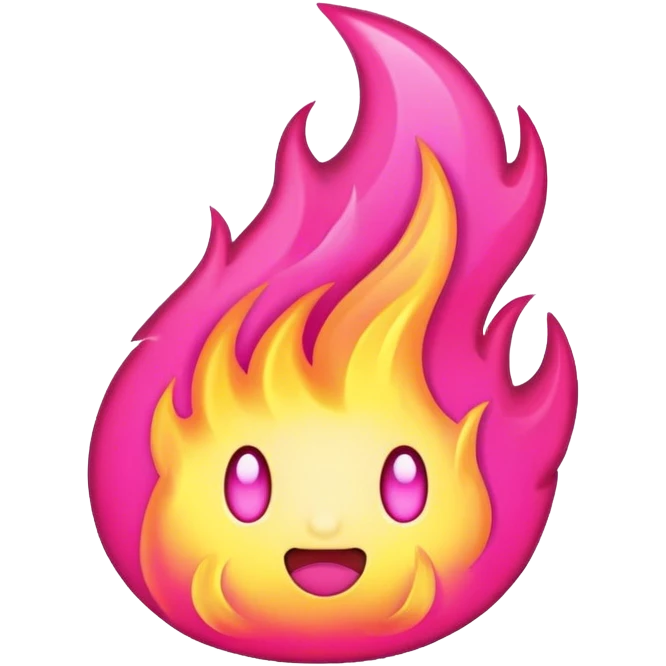 pink fire emoji